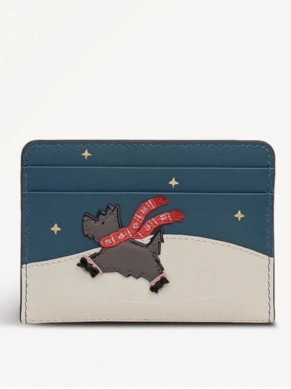 NWT-Radley London-An Ice❄️Day-Small Leather Card Holder-Teal-$78